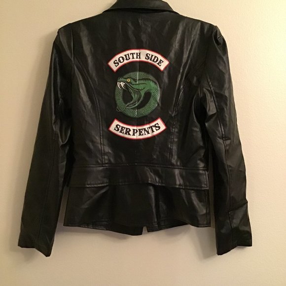 Riverdale Jackets & Blazers - South Side Serpents faux leather moto jacket Med.